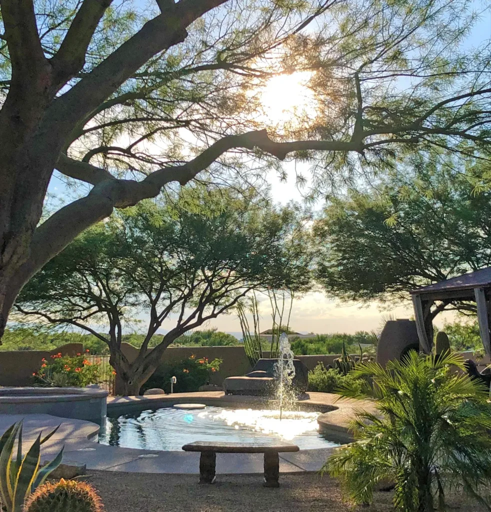 Amazing backyard oasis in Vail, AZ constructed by Smart Pool Builders