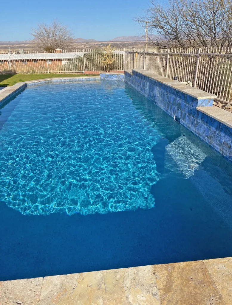 Lap pool builder with water feature, Vail, AZ
